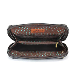 Chala 851 Companion Organizer Crossbody Butterfly Gray