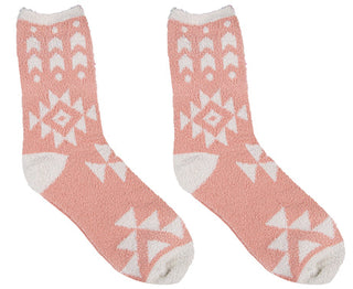 Simply Southern Boot Socks Pattern Geo Pink