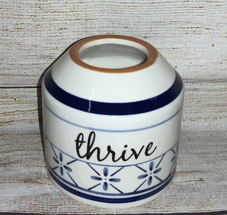 Ceramic Blue & White Vase