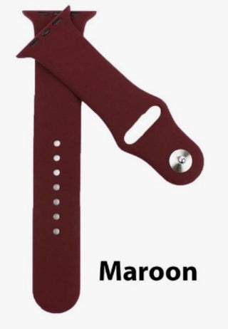 Silicone Apple Watch Band #10 Maroon 38/40/41mm