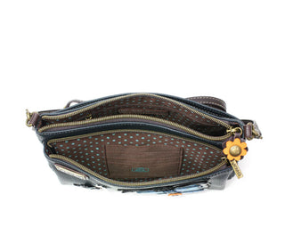 Chala Deluxe Crossbody Blue Butterfly Navy 829
