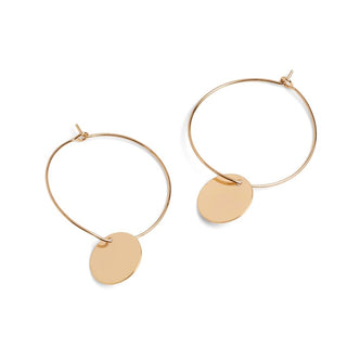 Whispers Dainty Hoop with Dangle WN004185/86