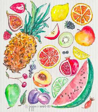 Wet It! Tutti Fruitti Swedish Dishcloth