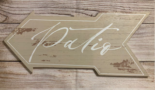 Arrow Porch/Patio Sign