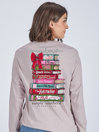 Simply Southern Long Sleeve Tee Books Driftwood