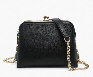 Jen & Co Kiva Snap Pouch Crossbody Black M2590
