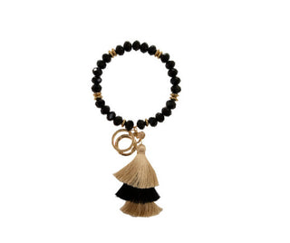 Simply Southern Crystal Bead Bangle Black