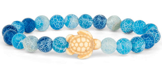 Fahlo Journey Sea Turtle Bracelet Aqua Blue