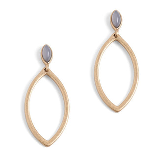 Whispers Oval Drop with Grey Stone WN004166