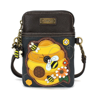 Chala 827 Cellphone Crossbody Bee Hive Navy