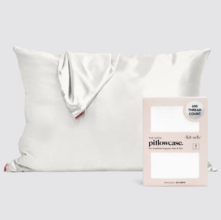Kitsch Satin Pillowcase Standard Size Ivory