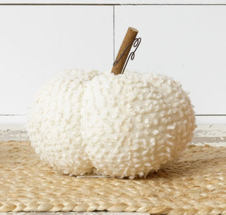 White Fabric Pumpkin