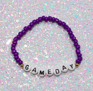 Hotline Gameday Beaded Bracelet Purple