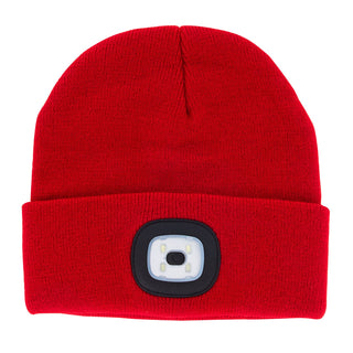 Night Scope Rechargeable LED Beanie Red