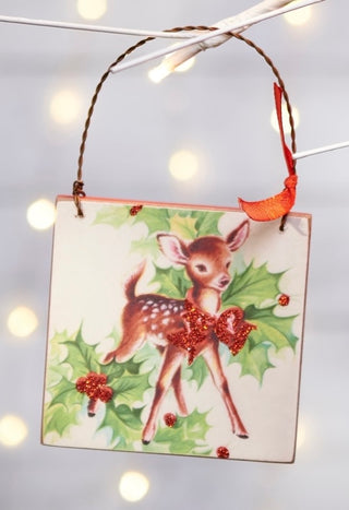 Retro Reindeer Ornament Style 1