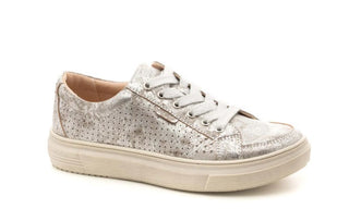 Corkys Down Time Silver Metallic Tennis Shoes