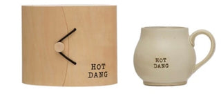Stoneware Mug w/Wood Gift Box and Saying