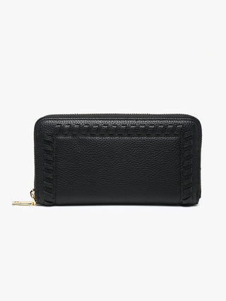 Jen & Co Nora Whipstitch Wallet Black WL2595