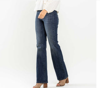 Judy Blue High Waist Vintage Pull On Slim Boot 88589