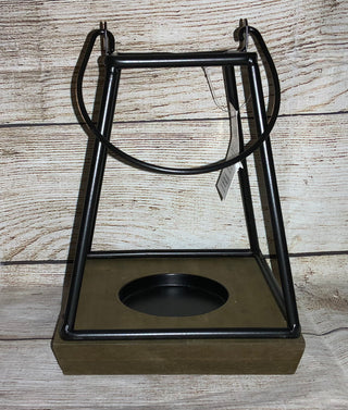 Wood & Metal Candleholder Lantern Large