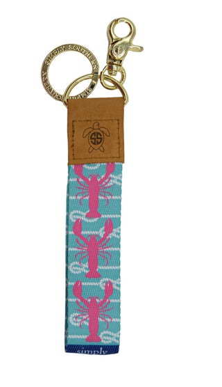 Simply Southern Leather Brass Key Chain