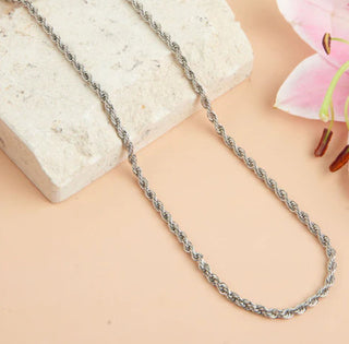 Howard's Narelle Waterproof Rope Chain Necklace Silver