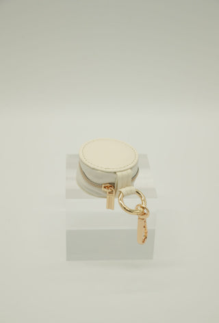 Simply Southern Leather Jewelry Keychain Ivory