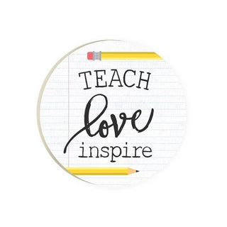 Teach, Love, Inspire Car Coaster 0512