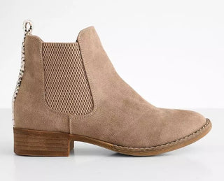 Very G Blake Suede Booties Beige