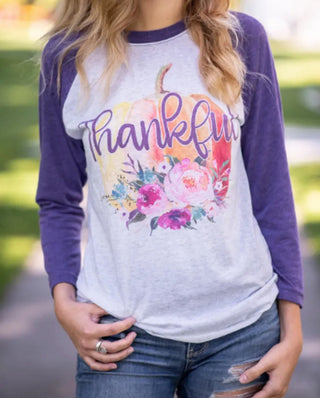 Thankful Pumpkin Fall Raglan
