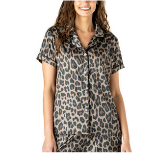 Hello Mello So Lovely Satin Pajama Top Cats Meow