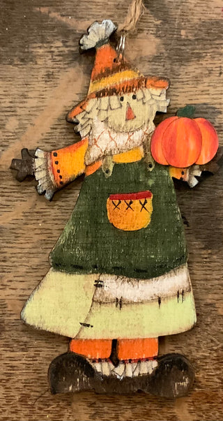Wood Harvest Ornament, 5.2”H