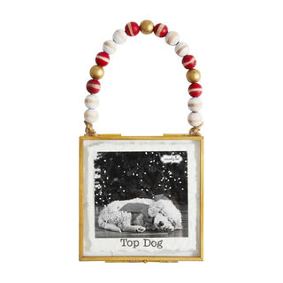 Mudpie Top Dog Frame Ornament