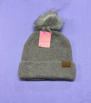 Simply Southern Gray Soft & Fuzzy Beanie