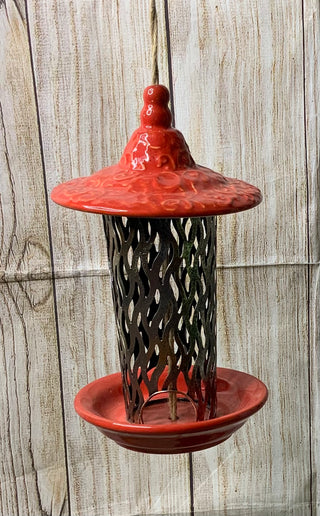 Ceramic Bird Feeder