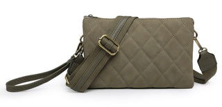 Jen & Co Izzy Quilted Crossbody Olive M2056
