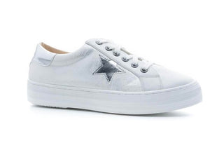 Corkys Star Gaze Tennis Shoes White Metallic