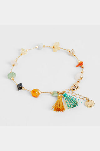 Coco+Carmen Amelia Bracelet Green/Tan 2325324C