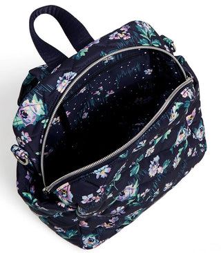 Vera Bradley Navy Garden Convertible Small Backpack