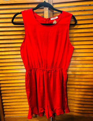 Carole Christian Linen Blend Romper