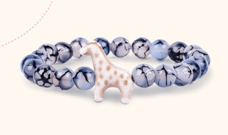 Fahlo Trek Giraffe Bracelet Key Stone