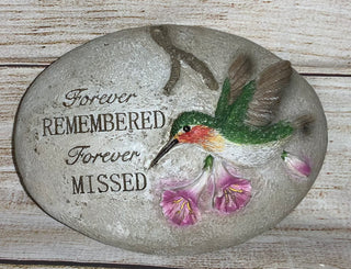 Resin Inspirational Stone w/Bird