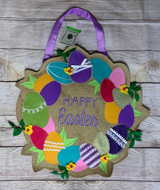 Happy Easter Wreath Door Decor