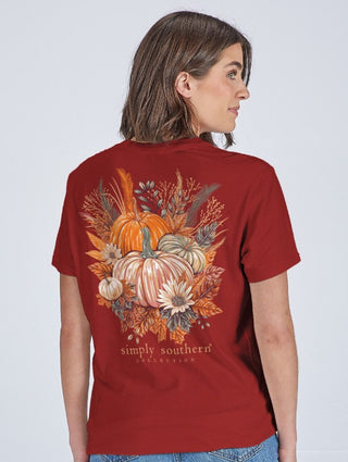 Simply Southern Short Sleeve Tee Harvest Carmine