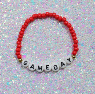 Hotline Gameday Beaded Bracelet Red