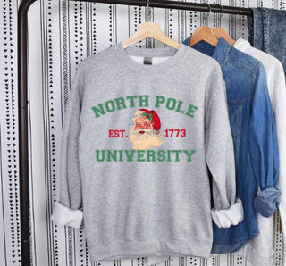 Southern Attitude Designs North Pole University Crewneck