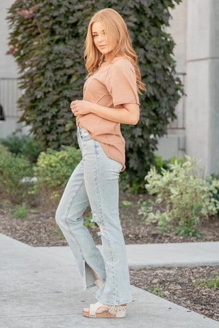 Judy Blue Destroyed Straight Fit w/Inseam Slit 88511