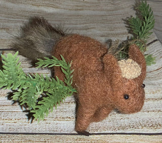 Ganz Woodland Felt Squirrel Ornament