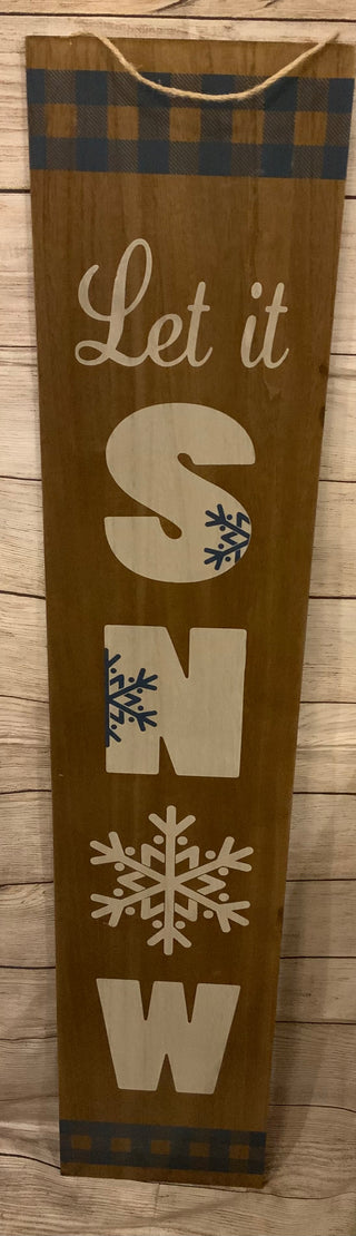 Let It Snow Porch/Wall Sign