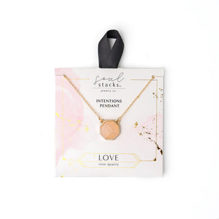 Soul Stacks Intentions Pendant Rose Quartz Love